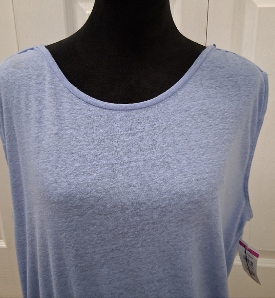 NWT Max Studio Linen Blend Sleeveless Top    Size M - Picture 3 of 12